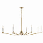 KICHLER 52697CPZ Malene 52 Inch 8 Light Chandelier In Champagne Bronze