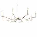 KICHLER 52697PN Malene 52 Inch 8 Light Chandelier In Polished Nickel
