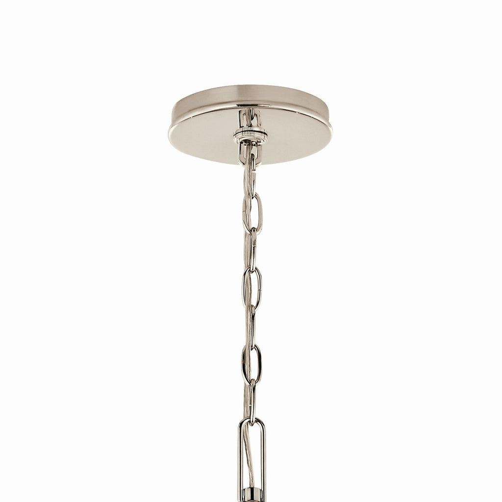 KICHLER 52697PN Malene 52 Inch 8 Light Chandelier In Polished Nickel
