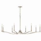 KICHLER 52697PN Malene 52 Inch 8 Light Chandelier In Polished Nickel