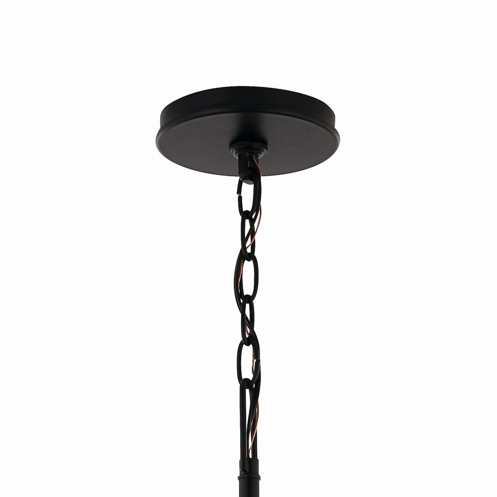 KICHLER 52698BK Malene 52.75 Inch 14 Light 2-Tier Chandelier In Black