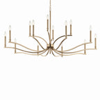 KICHLER 52698CPZ Malene 52.75 Inch 14 Light 2-Tier Chandelier In Champagne Bronze