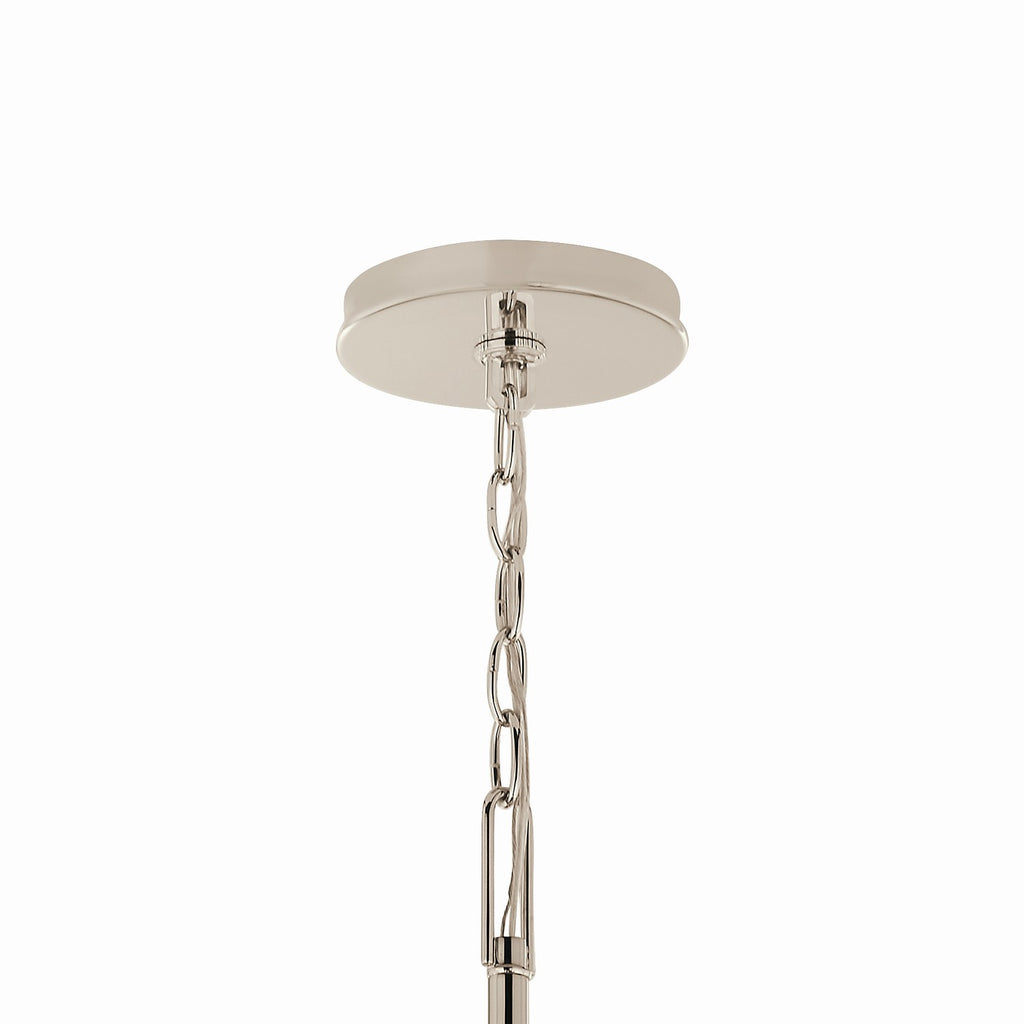 KICHLER 52698PN Malene 52.75 Inch 14 Light 2-Tier Chandelier In Polished Nickel