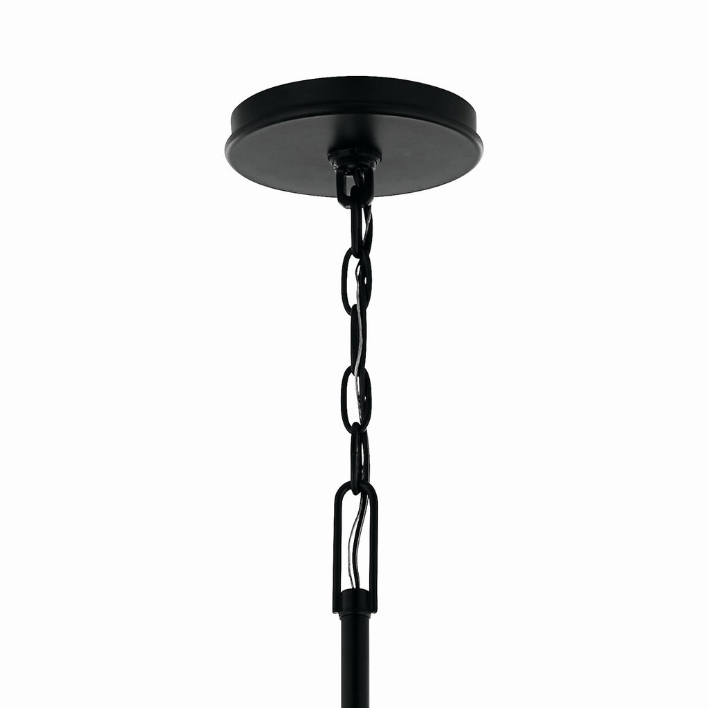 KICHLER 52699BK Malene 45.25 Inch 8 Light Foyer Chandelier In Black
