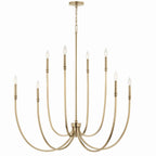 KICHLER 52699CPZ Malene 45.25 Inch 8 Light Foyer Chandelier In Champagne Bronze
