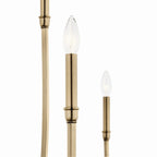 KICHLER 52699CPZ Malene 45.25 Inch 8 Light Foyer Chandelier In Champagne Bronze