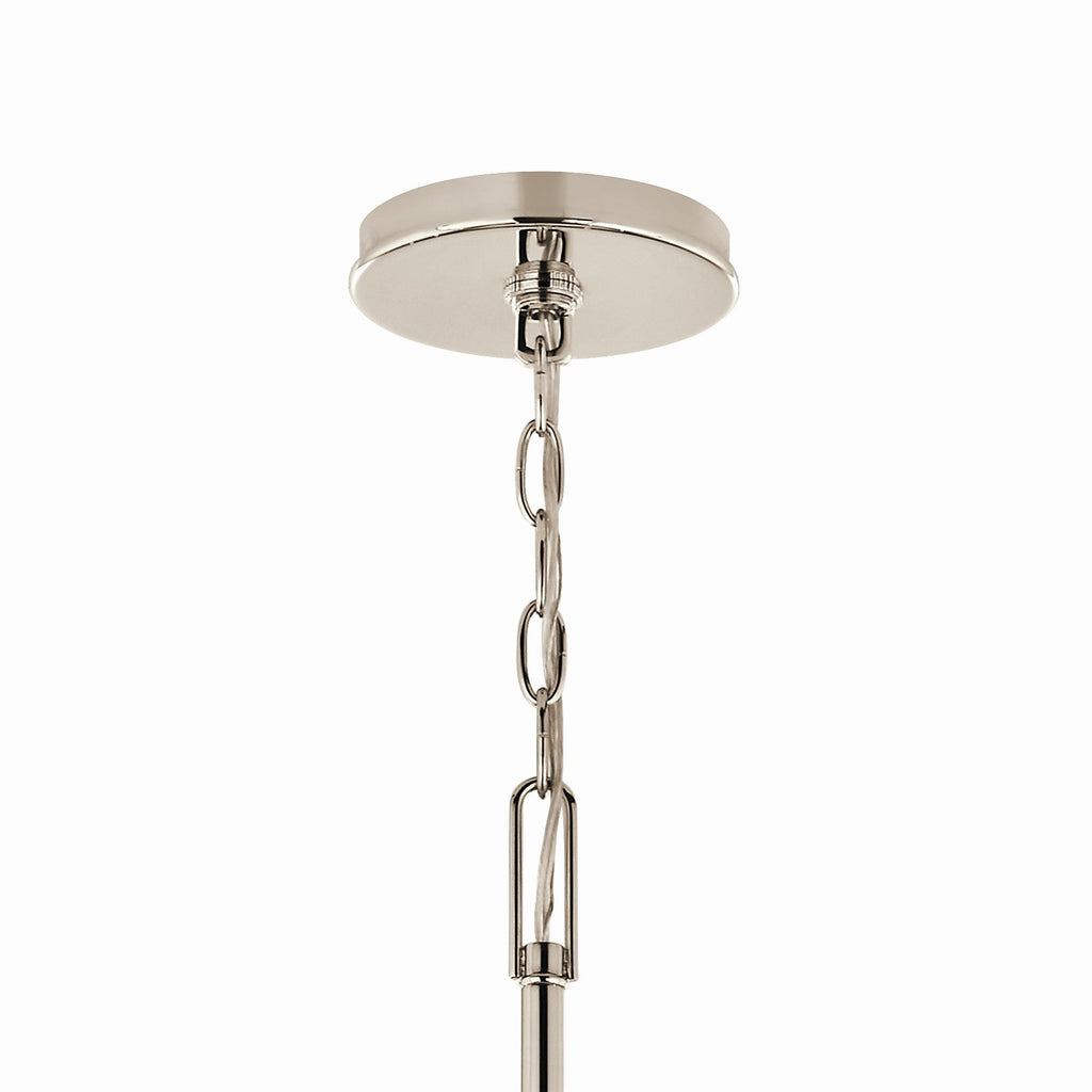 KICHLER 52699PN Malene 45.25 Inch 8 Light Foyer Chandelier In Polished Nickel