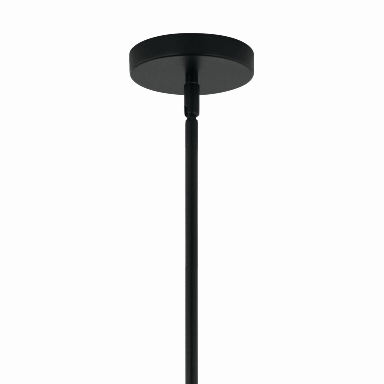 KICHLER 52700BK Silvarious 16.5 Inch 3 Light Convertible Pendant With Clear Crackled Glass In Black