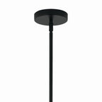 KICHLER 52700BKCLR Silvarious 16.5 Inch 3 Light Convertible Pendant With Clear Glass In Black