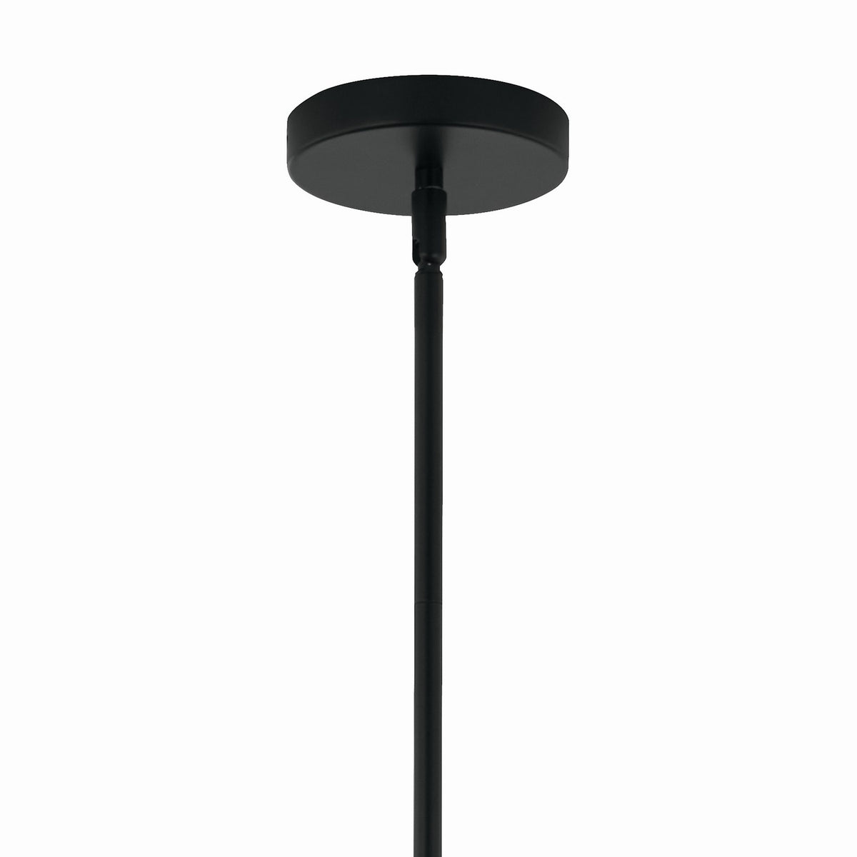 KICHLER 52700BKCLR Silvarious 16.5 Inch 3 Light Convertible Pendant With Clear Glass In Black