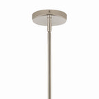 KICHLER 52700PNCLR Silvarious 16.5 Inch 3 Light Convertible Pendant With Clear Glass In Polished Nickel
