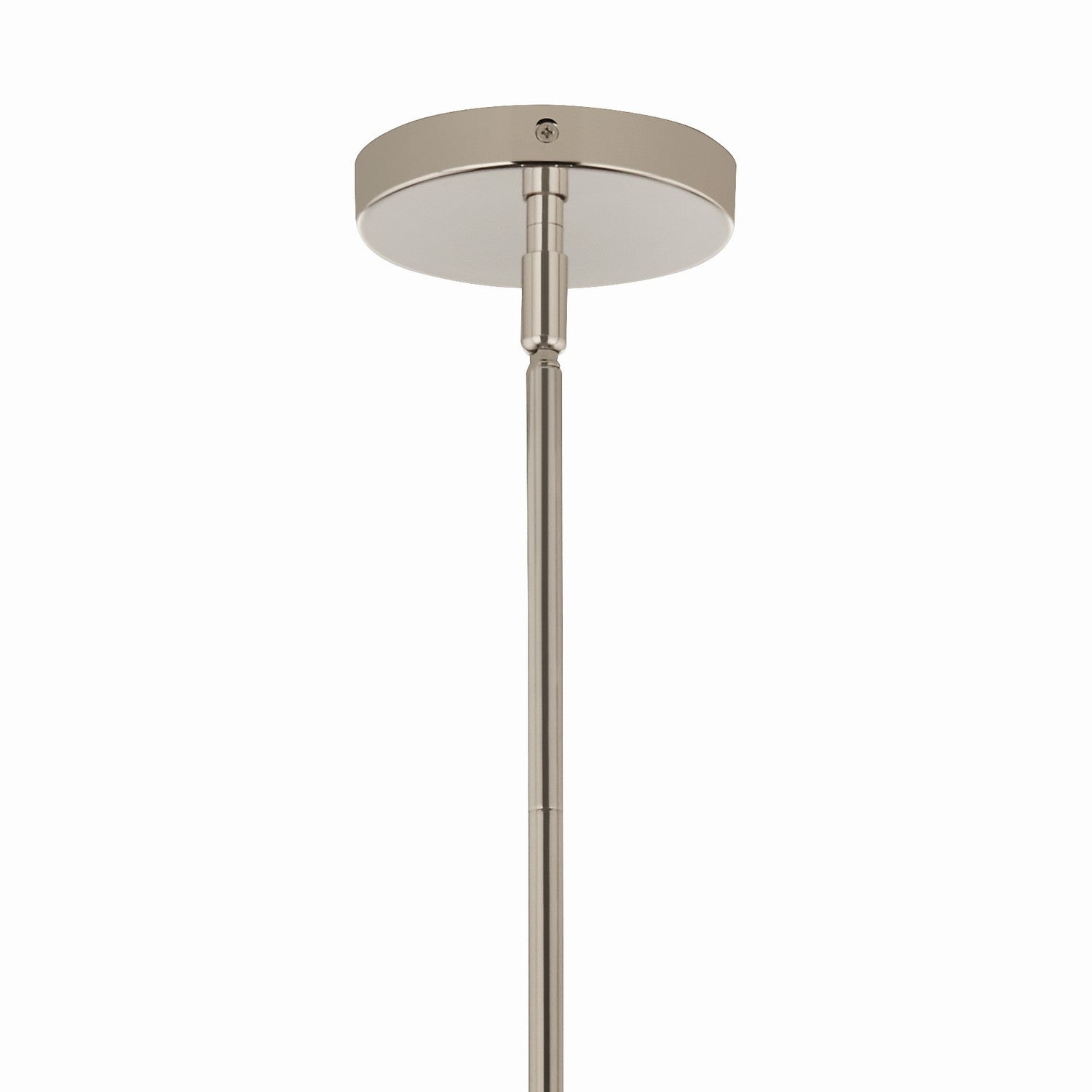 KICHLER 52700PNCLR Silvarious 16.5 Inch 3 Light Convertible Pendant With Clear Glass In Polished Nickel