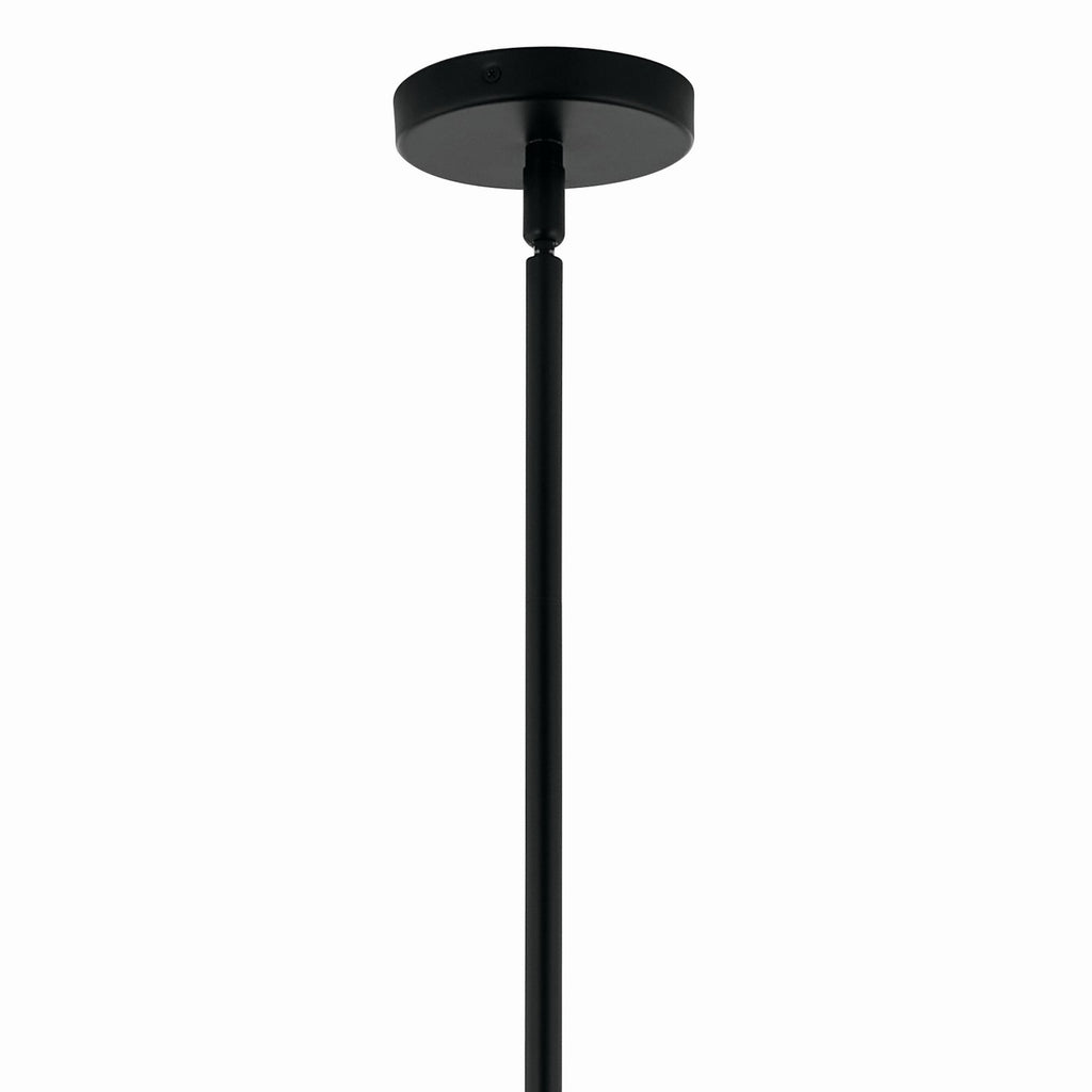 KICHLER 52701BK Silvarious 30 Inch 12 Light Convertible Chandelier With Clear Crackled Glass In Black