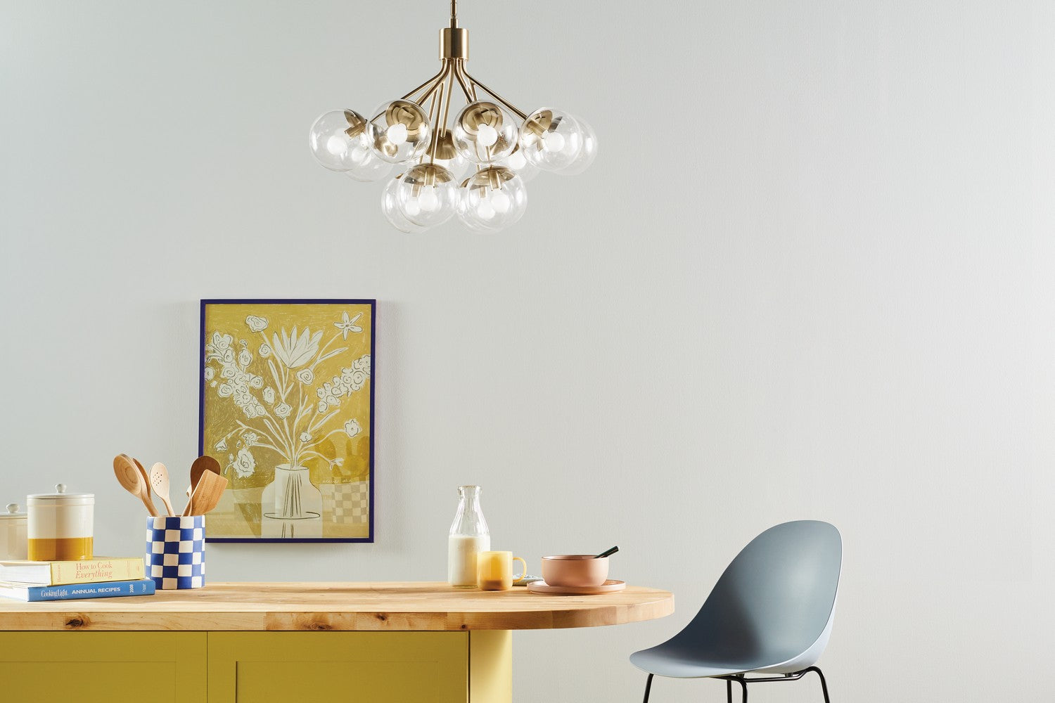 KICHLER 52701CPZCLR Silvarious 30 Inch 12 Light Convertible Chandelier With Clear Glass In Champagne Bronze