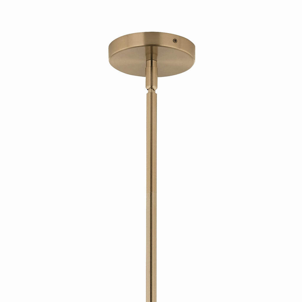 KICHLER 52701CPZCLR Silvarious 30 Inch 12 Light Convertible Chandelier With Clear Glass In Champagne Bronze