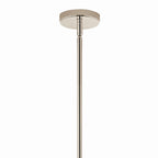 KICHLER 52701PN Silvarious 30 Inch 12 Light Convertible Chandelier With Clear Crackled Glass In Polished Nickel