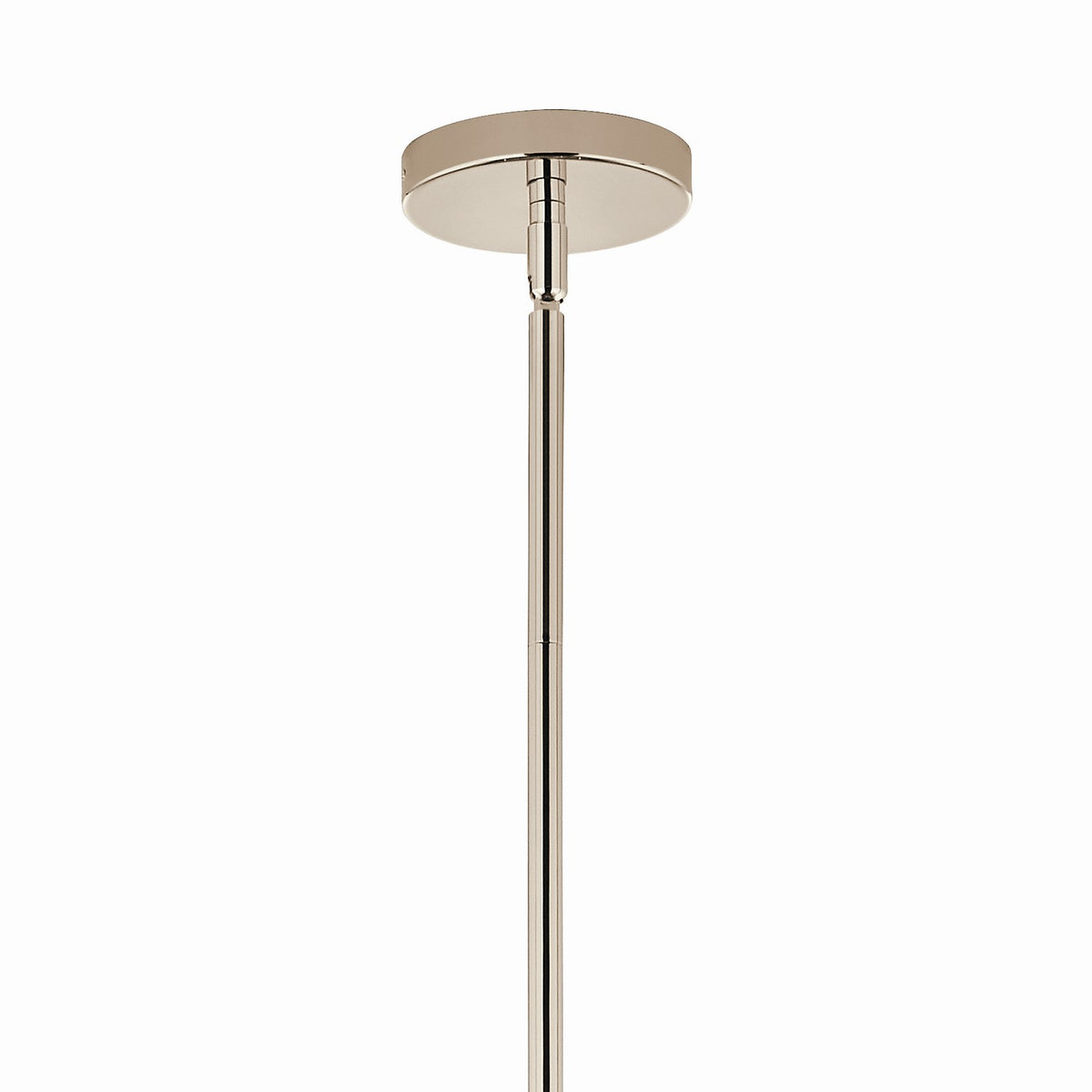 KICHLER 52701PNCLR Silvarious 30 Inch 12 Light Convertible Chandelier With Clear Glass In Polished Nickel