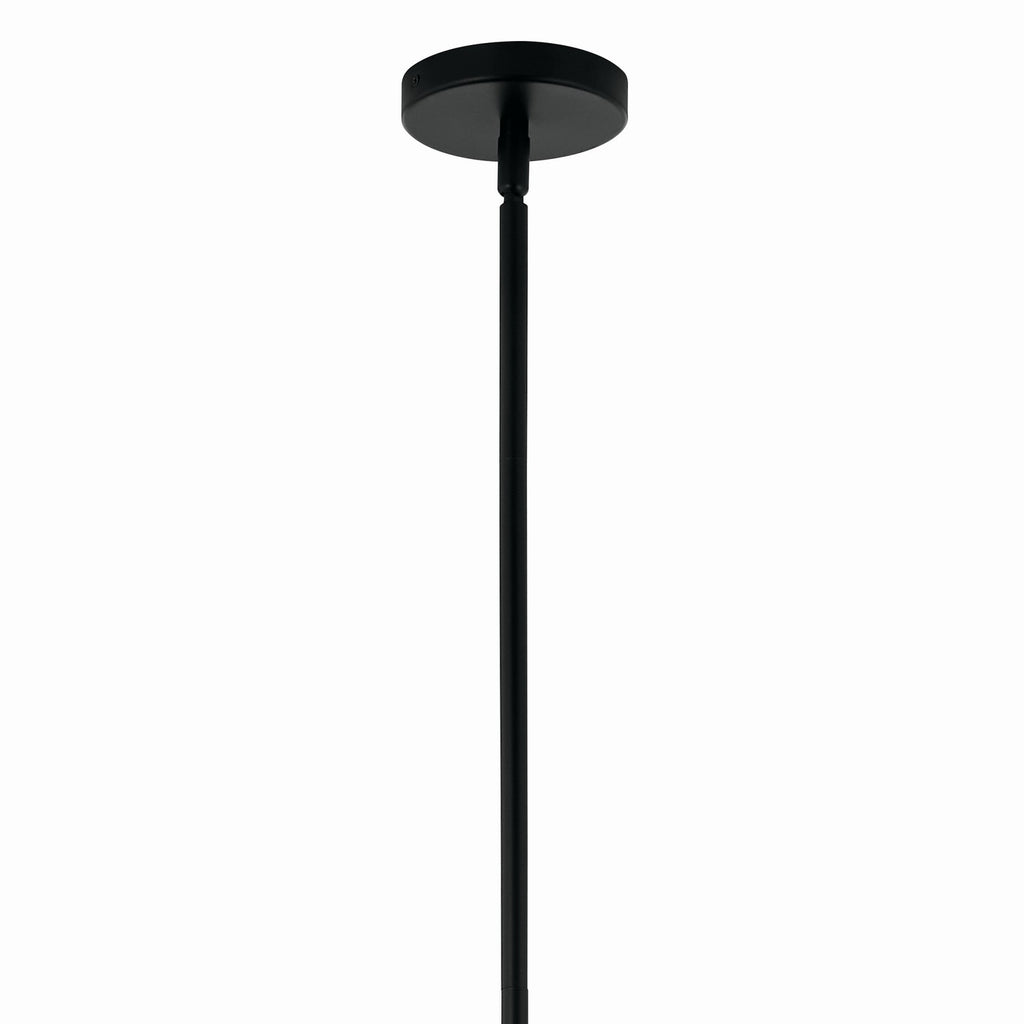 KICHLER 52702BK Silvarious 38 Inch 16 Light Convertible Chandelier With Clear Crackled Glass In Black