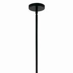 KICHLER 52702BK Silvarious 38 Inch 16 Light Convertible Chandelier With Clear Crackled Glass In Black