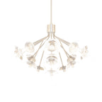 KICHLER 52702CPZCLR Silvarious 38 Inch 16 Light Convertible Chandelier With Clear Glass In Champagne Bronze