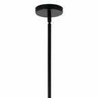 KICHLER 52703BK Silvarious 48 Inch 12 Light Linear Convertible Chandelier With Clear Crackled Glass In Black