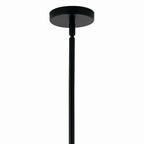 KICHLER 52703BKCLR Silvarious 48 Inch 12 Light Linear Convertible Chandelier With Clear Glass In Black