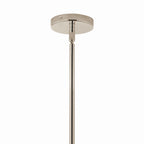 KICHLER 52703PN Silvarious 48 Inch 12 Light Linear Convertible Chandelier With Clear Crackled Glass In Polished Nickel