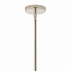 KICHLER 52703PNCLR Silvarious 48 Inch 12 Light Linear Convertible Chandelier With Clear Glass In Polished Nickel