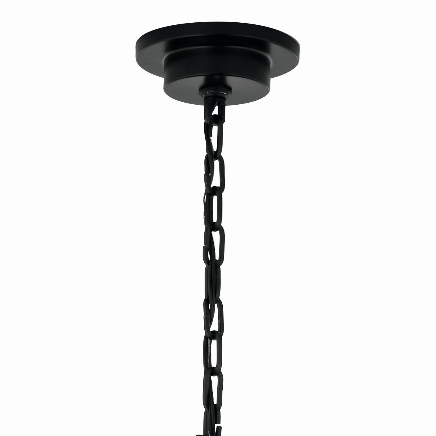 KICHLER 52705BK Carrick 32.25 Inch 6 Light Chandelier In Black