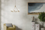 KICHLER 52705CPZ Carrick 32.25 Inch 6 Light Chandelier In Champagne Bronze