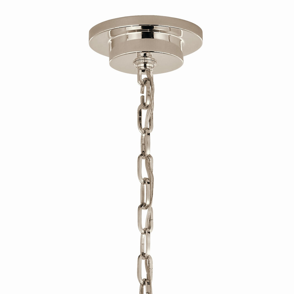 KICHLER 52705PN Carrick 32.25 Inch 6 Light Chandelier In Polished Nickel