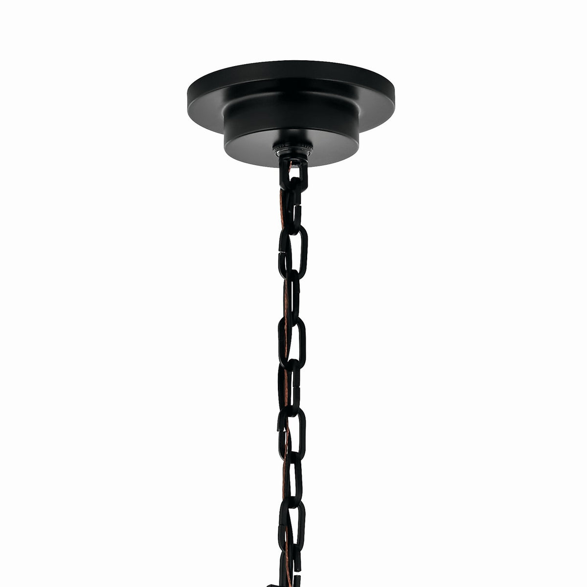 KICHLER 52706BK Carrick 40.75 Inch 8 Light Chandelier In Black
