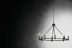 KICHLER 52706BK Carrick 40.75 Inch 8 Light Chandelier In Black