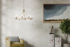KICHLER 52706CPZ Carrick 40.75 Inch 8 Light Chandelier In Champagne Bronze