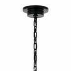 KICHLER 52707BK Carrick 54.25 Inch 10 Light Chandelier In Black