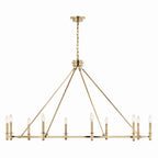 KICHLER 52707CPZ Carrick 54.25 Inch 10 Light Chandelier In Champagne Bronze