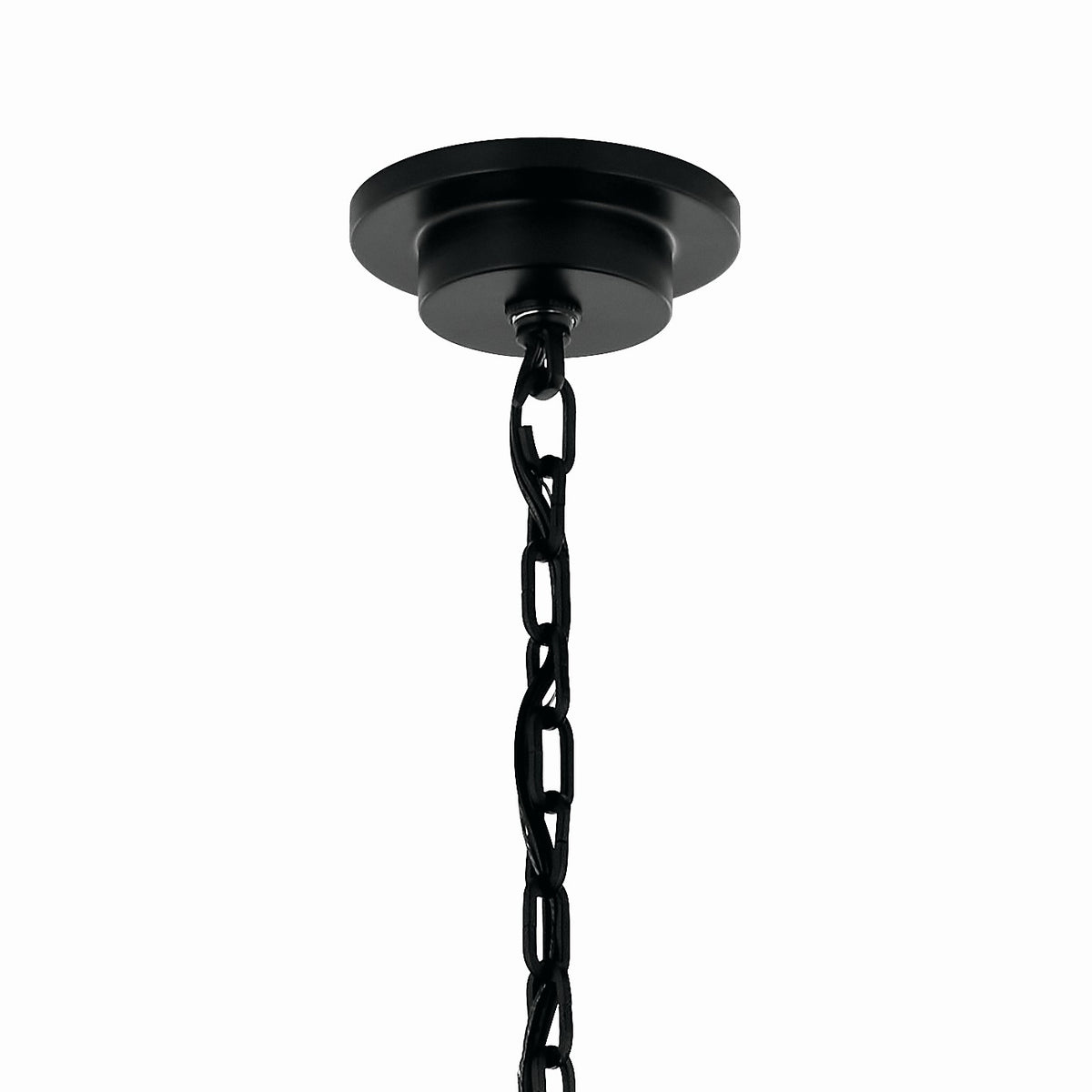 KICHLER 52708BK Carrick 54.25 Inch 18 Light 2-Tier Chandelier In Black