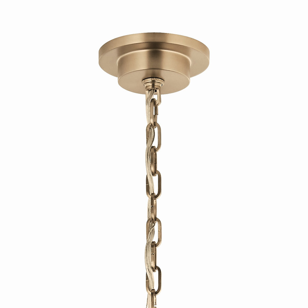 KICHLER 52708CPZ Carrick 54.25 Inch 18 Light 2-Tier Chandelier In Champagne Bronze