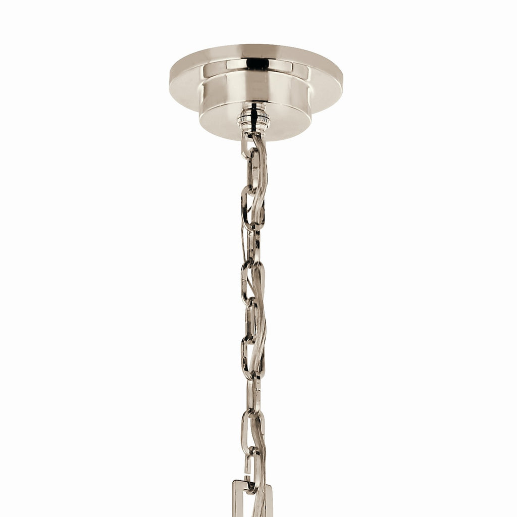 KICHLER 52708PN Carrick 54.25 Inch 18 Light 2-Tier Chandelier In Polished Nickel