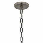 KICHLER 52710CLP Etcher 13 Inch 1 Light Pendant With Etched Painted White Glass Diffuser In Classic Pewter