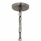KICHLER 52711CLP Etcher 18 Inch 2 Light Pendant With Etched Painted White Glass Diffuser In Classic Pewter