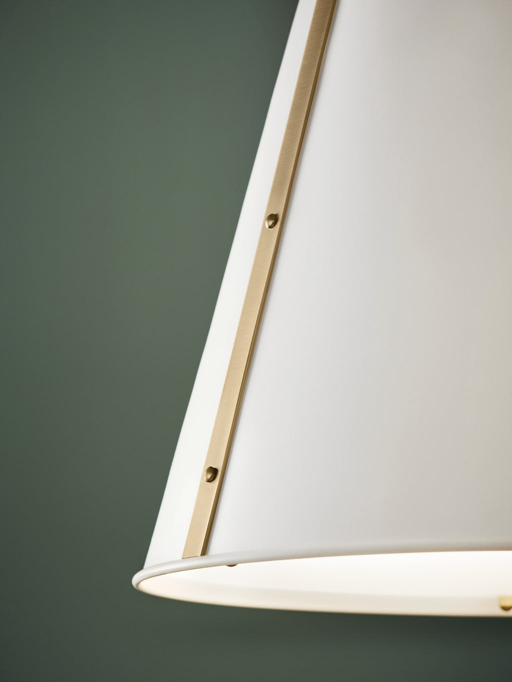 KICHLER 52711WH Etcher 18 Inch 2 Light Pendant With Etched Painted White Glass Diffuser In White And Champagne Bronze