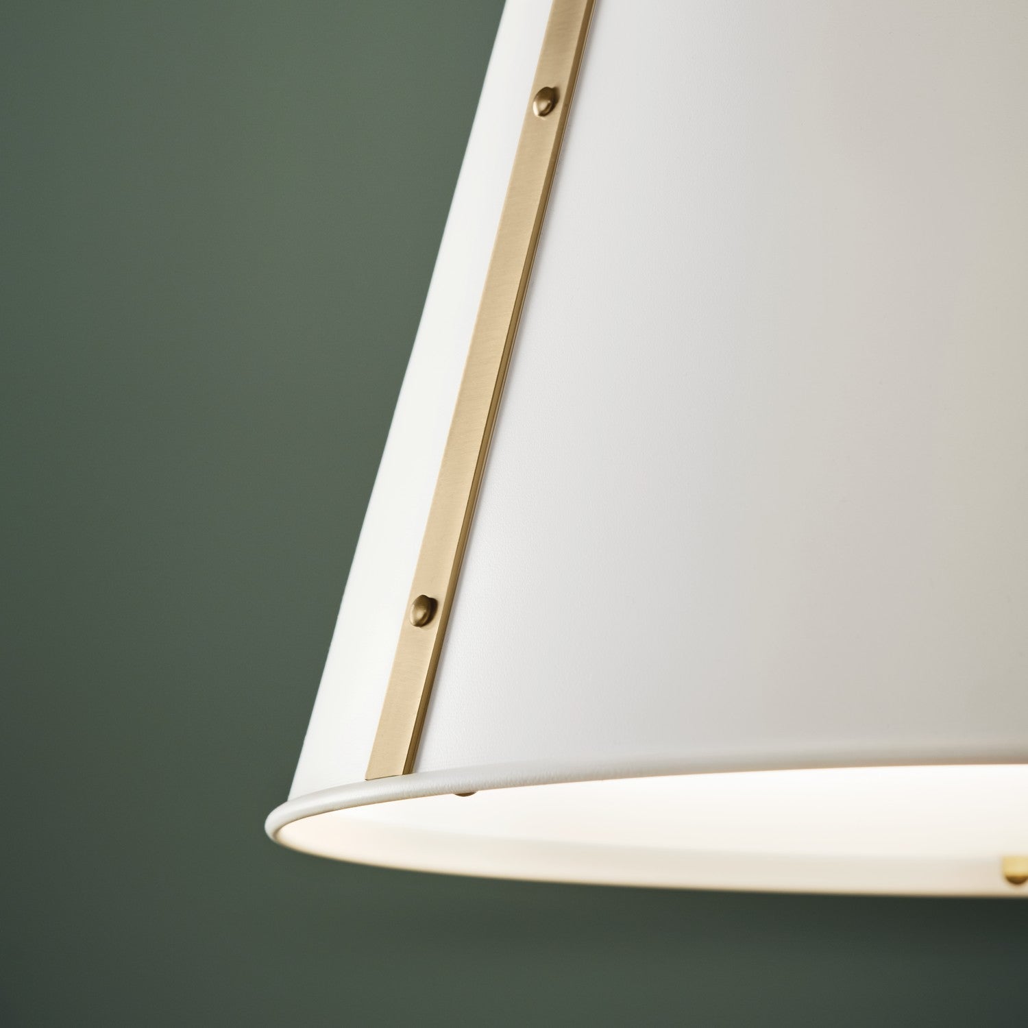 KICHLER 52711WH Etcher 18 Inch 2 Light Pendant With Etched Painted White Glass Diffuser In White And Champagne Bronze