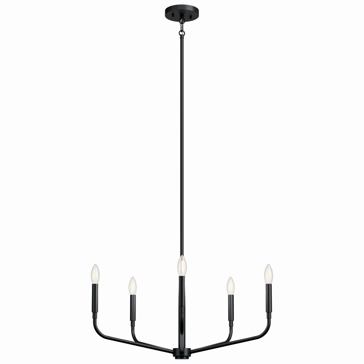 KICHLER 52717BK Madden 26 Inch 5 Light Chandelier In Black