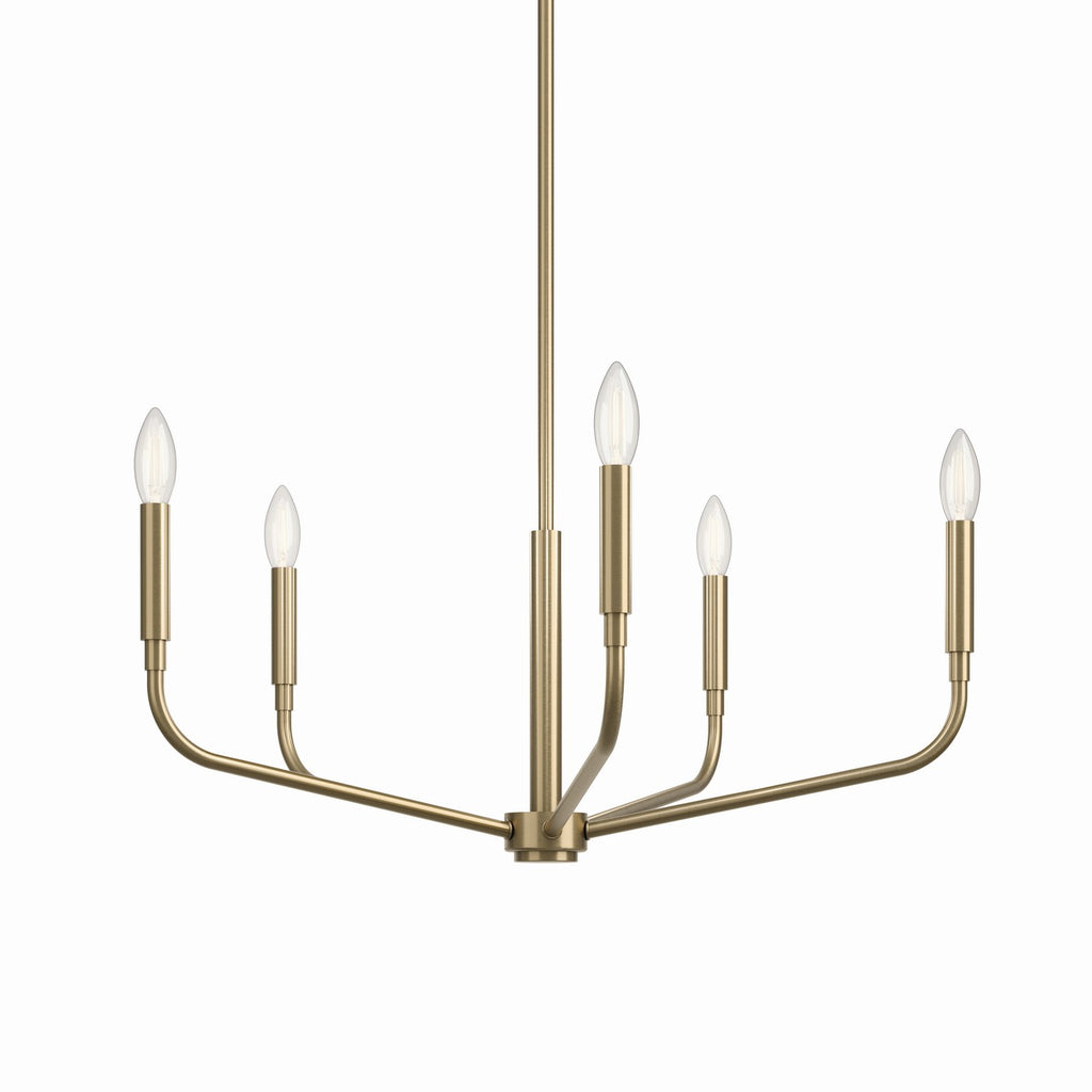 KICHLER 52717CPZ Madden 26 Inch 5 Light Chandelier In Champagne Bronze