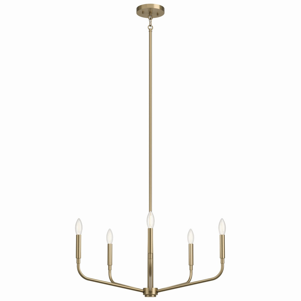 KICHLER 52717CPZ Madden 26 Inch 5 Light Chandelier In Champagne Bronze