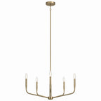 KICHLER 52717CPZ Madden 26 Inch 5 Light Chandelier In Champagne Bronze