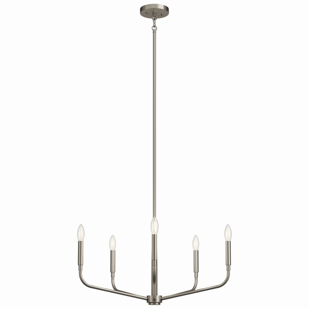 KICHLER 52717NI Madden 26 Inch 5 Light Chandelier In Brushed Nickel