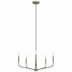 KICHLER 52717NI Madden 26 Inch 5 Light Chandelier In Brushed Nickel