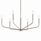 KICHLER 52718NI Madden 32 Inch 6 Light Chandelier In Brushed Nickel